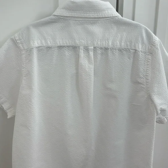 Janie and Jack White Button Down short sleeves Shirt size 7. - Picture 4 of 11